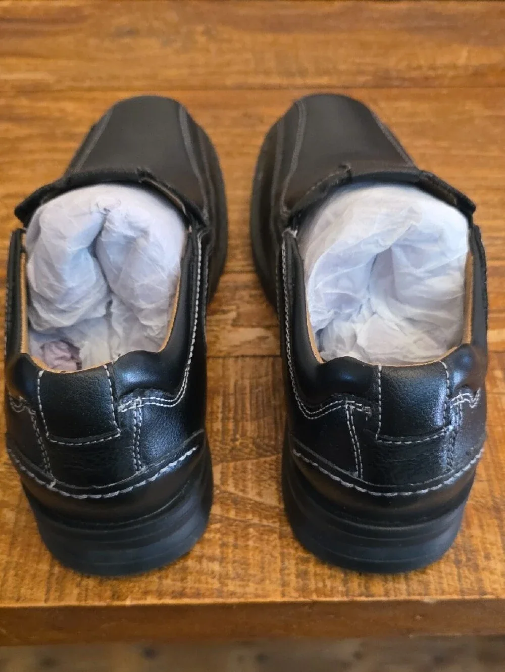Men's Black Slip-On Leather Dress Shoes